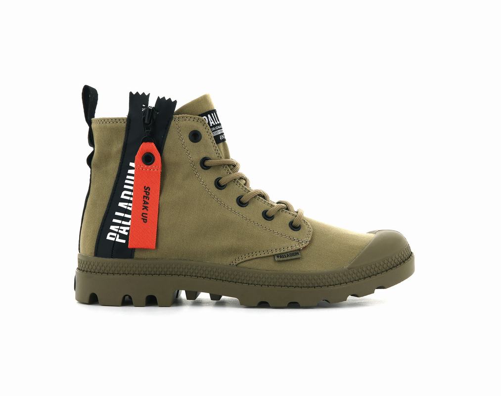 Botas Palladium Pampa Unzipped Hombre - Verde Oliva ||ZDUW-68013||